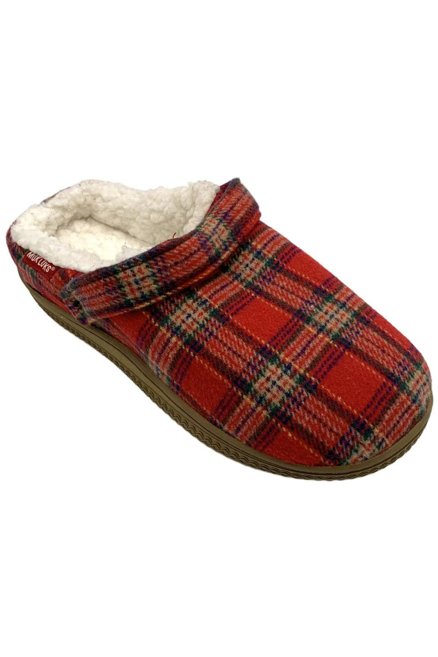 MUK LUKS Women's Quianna Clog Slippers Red/Tartan -